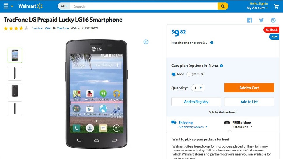 Walmart has a $10 smartphone that's better than the iPhone