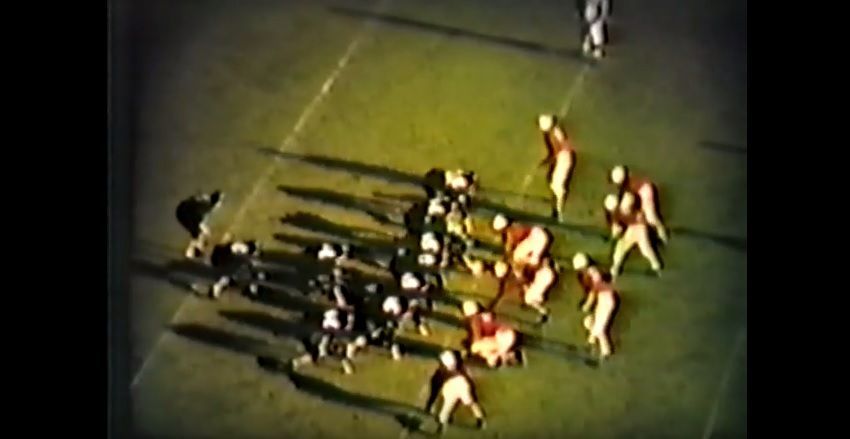 A screencap from footage of the 1946 Sugar Bowl on YouTube