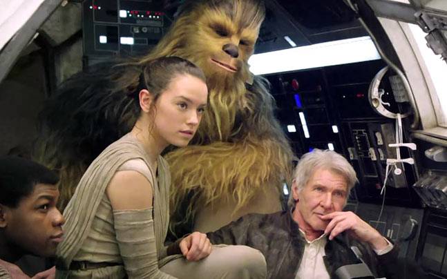 A still from Star Wars The Force Awakens