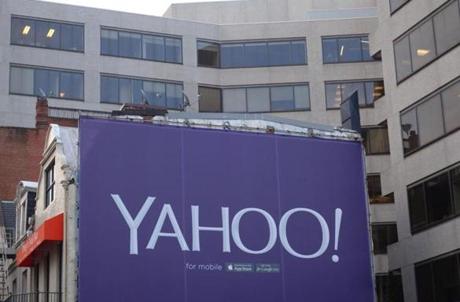 A billboard for Yahoo was seen earlier this year in Washington D.C