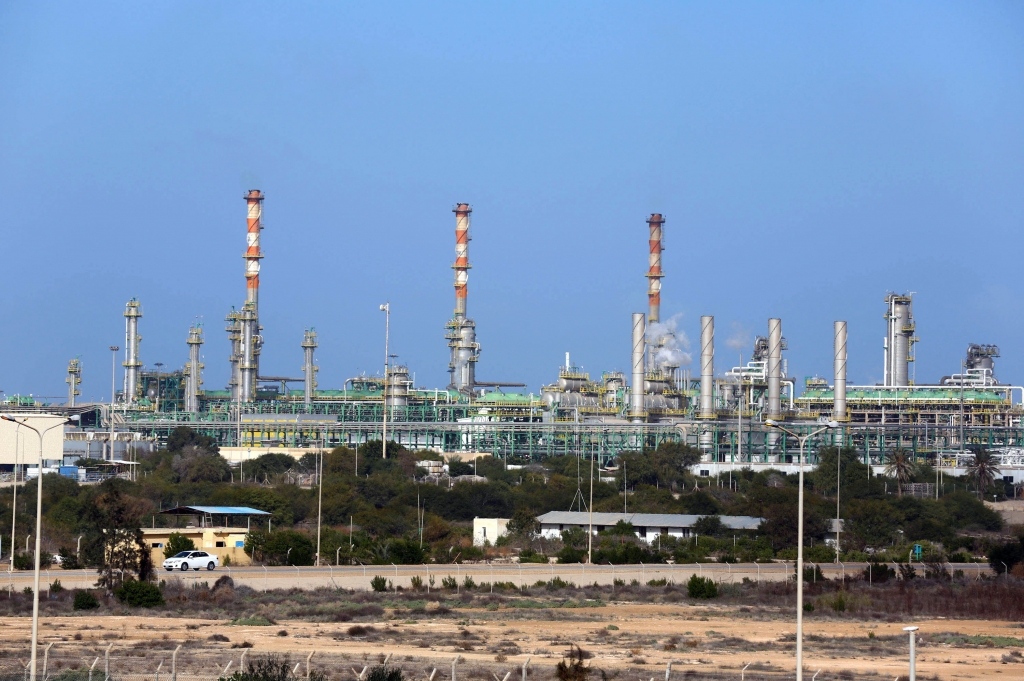 Mellitah Oil and Gas terminal on the outskirts of Zwara in western Libya