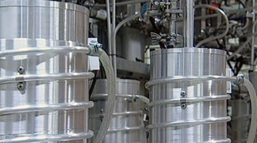 ARCHIVE Centrifuges at Iran's Nantanz nuclear site in February 2012