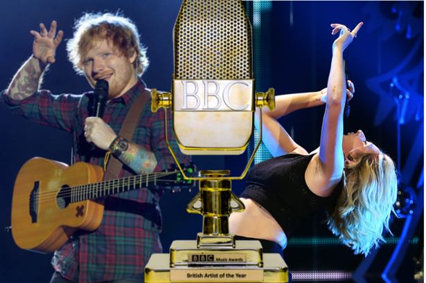 What time are the BBC Music Awards with One Direction and Ellie Goulding on TV tonight?