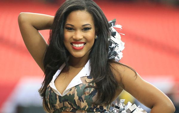 Aleria has been a member of the Falcons cheer squad for three seasons