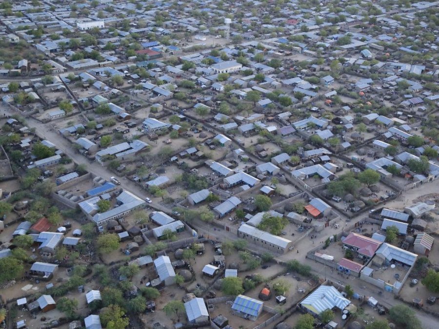 An aerial view of Mandera