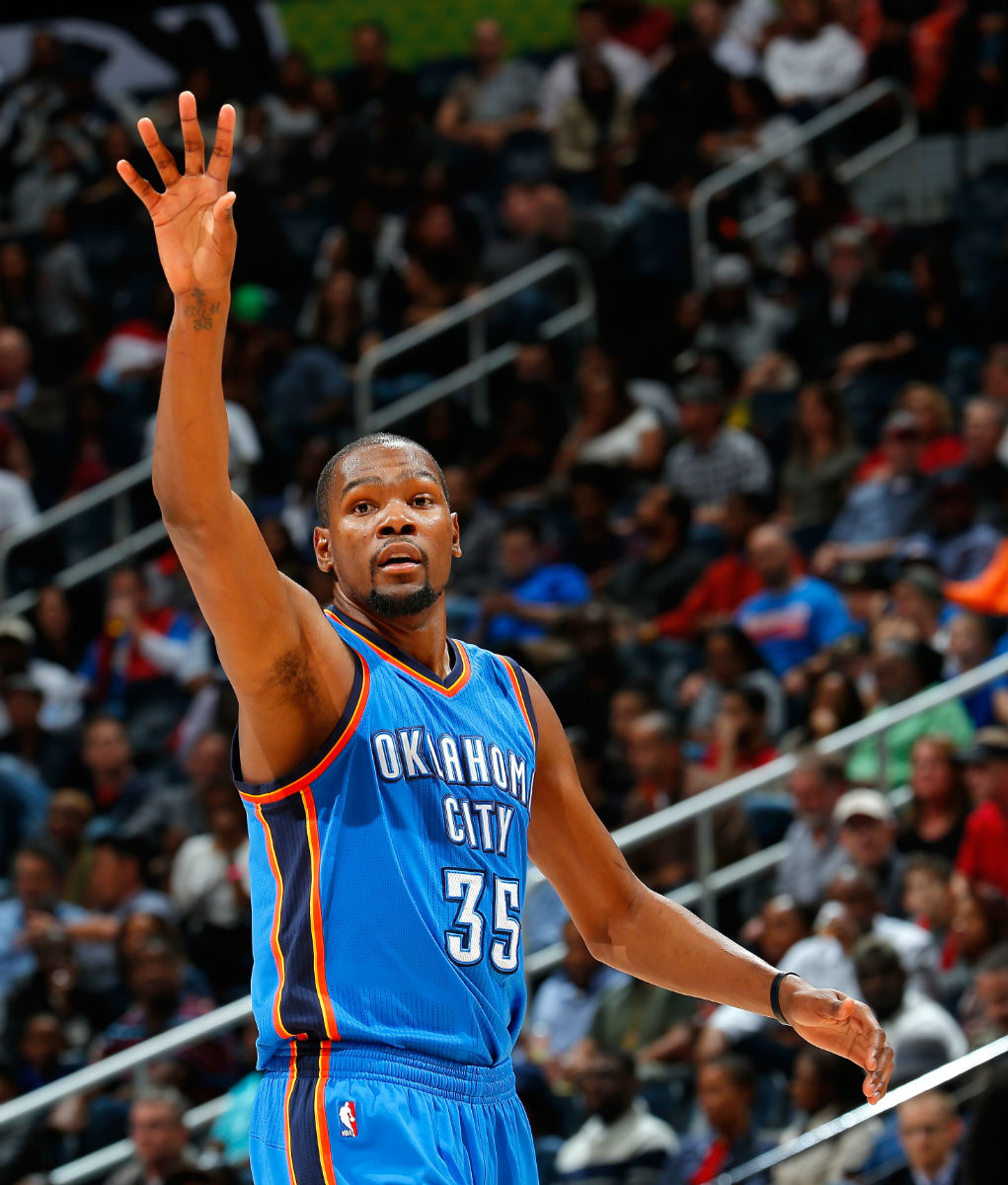 Oklahoma City Thunder forward Kevin Durant