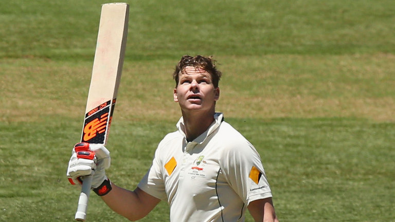 Australia captain Steve Smith made an unbeaten hundred against West Indies at the MCG