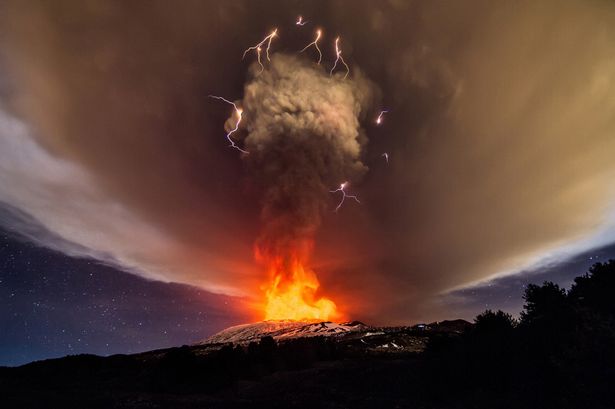 Barcroft

A view of a volcanic eruption at Mount Etna's Vorgaine crater