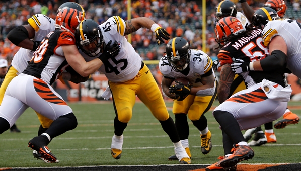 Steelers rough up Bengals, Dalton