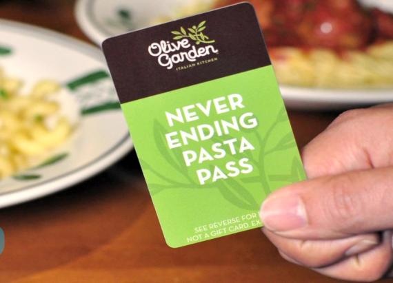 Olive Garden Offering Never Ending Pasta Passes With a New Twist