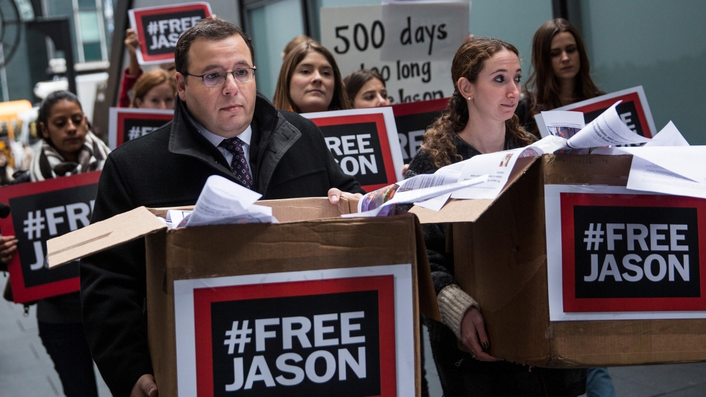 Ali Rezaian brother of Washington Post journalist Jason Rezaian — who's now been imprisoned in Iran for 500 days — brings a petition to the Iranian Mission to the United Nations calling for his brother's immediate release