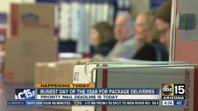 Busiest day of the year for post office deliveries                      KNXV