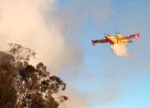 Fierce Brush Fire on Pacific Coast Highway