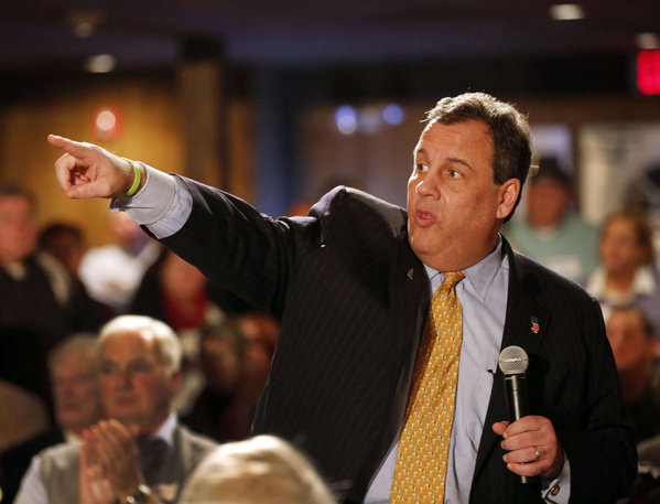 Gov. Christie at a campaign stop in Wolfeboro N.H. last week. His polling numbers were sufficient to bring him to the prime-time debate Tuesday CNN said