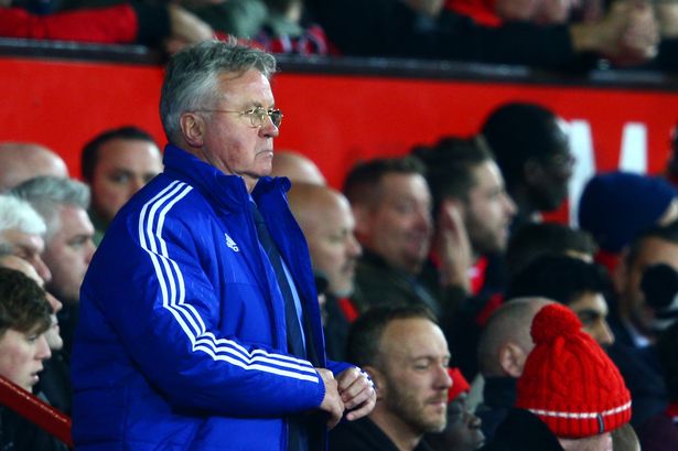 Clive Mason  Getty Images

Assessing his options Chelsea boss Guus Hiddink