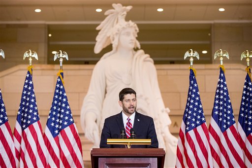 House Speaker Paul Ryan of speaks during a commemoration ceremony on Capitol Hill on Dec. 9 in Washington