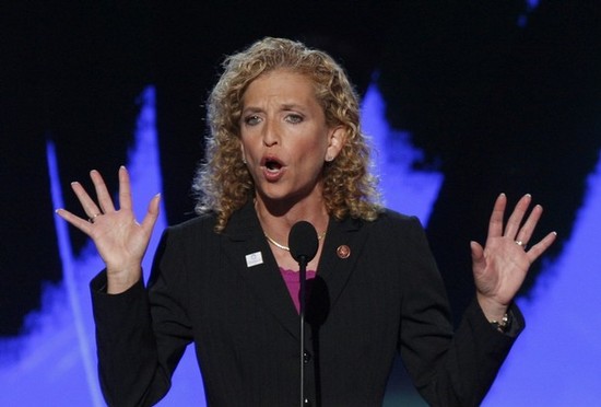 U.S. Representative Debbie Wasserman Schultz seconds the nomination of Sen. Barack Obama at the 2008 Democratic National Convention in Denver Colorado