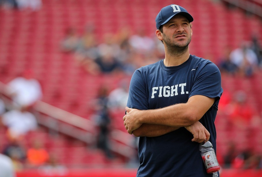 Dallas quarterback Tony Romo won’t suit up for this matchup