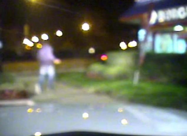 Dash cam video showed the teen running away from cops not toward them