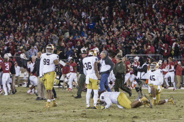 Stanford topples Notre Dame on field goal as time expires