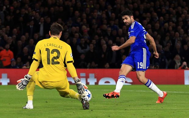 Diego Costa scores for Chelsea