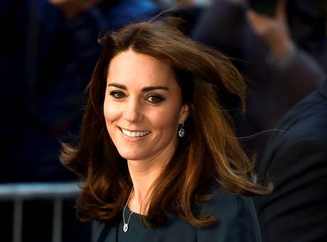 Britain's Catherine Duchess of Cambridge arrives for a charity event at city company ICAP in central London Britain