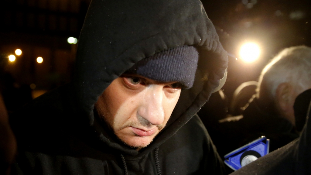 Chicago Police Officer Jason Van Dyke leaves the Cook County Jail after posting bond on Monday Nov. 30 2015 in Chicago. Van Dyke has been locked up since Nov. 24 when prosecutors charged him with first-degree murder in the shooting death of 17-year-ol