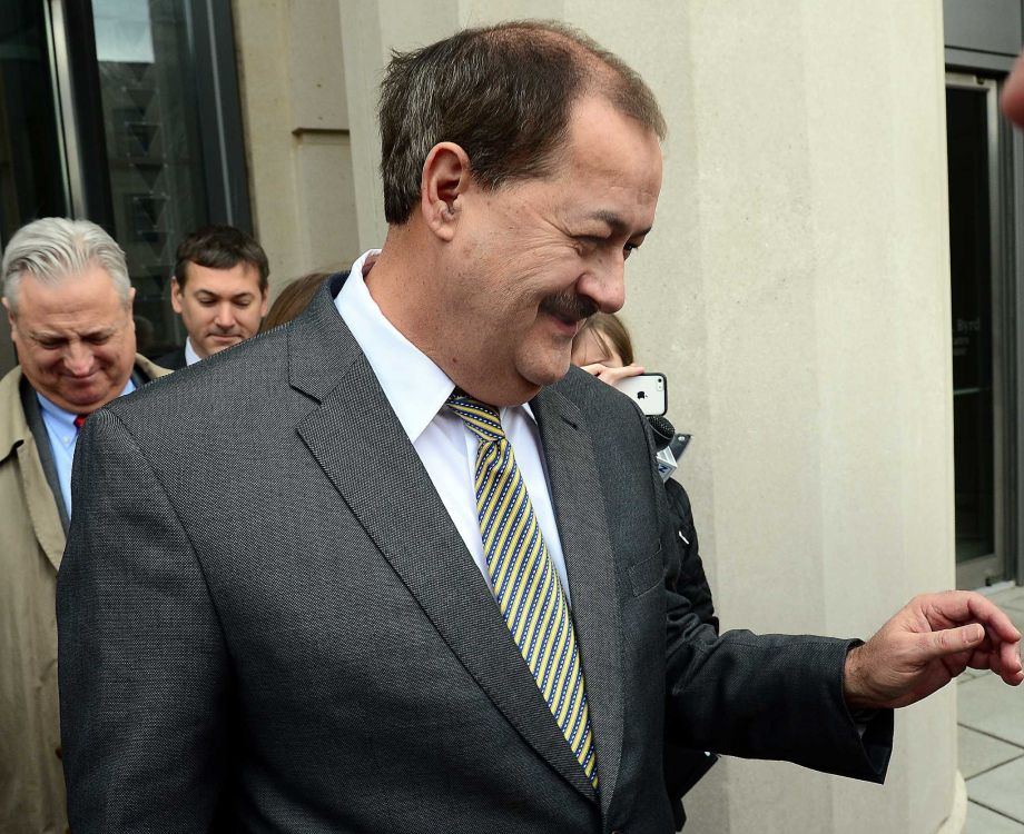 Federal prosecutors said Don Blankenship operated Massey Energy as a'lawless enterprise. He's seen here leaving a federal courthouse in Charleston W. Va. on Nov. 17 when the jury began deliberations