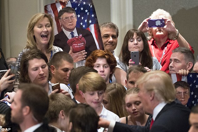 Sanders campaign is directly targeting Trump supporters seen here today with their candidate in South Carolina when it sends its volunteers door-to-door. At the rally today Trump hit Sanders by name