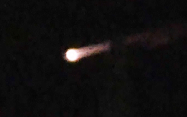 Mysterious light spotted in night sky