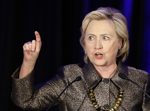 Democratic presidential candidate Hillary Clinton speaks during the 2015 National Immigration Integration Conference in New Yor