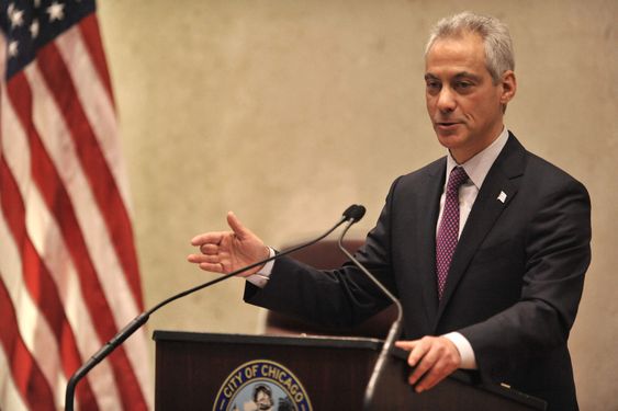 Chicago Illinois. About 1,000 protesters calling for the resignation of Chicago Mayor Rahm Emanuel marched through downtown blocking traffic and occasionally having brief clashes with