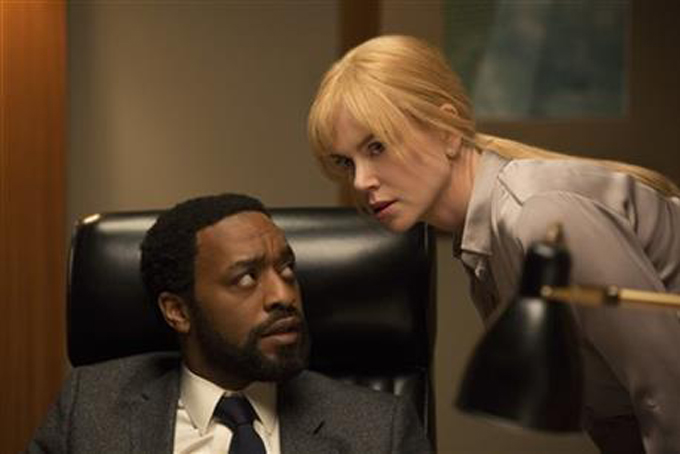 Entertainment shows Chiwetel Ejiofor as Ray and Nicole Kidman as Claire in a scene from the film'Secret in Their Eyes. The movie opens in U.S. theaters on Nov. 20 2015