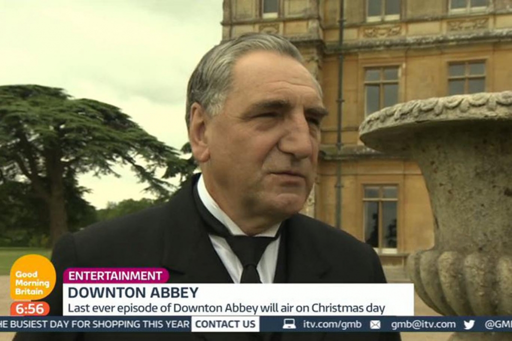 Final farwell Jim Carter as Mr Carson on the set of Downton Abbey ITV