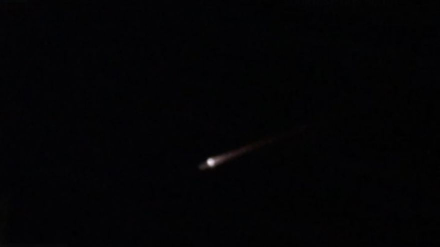 Fireball lights up the night sky