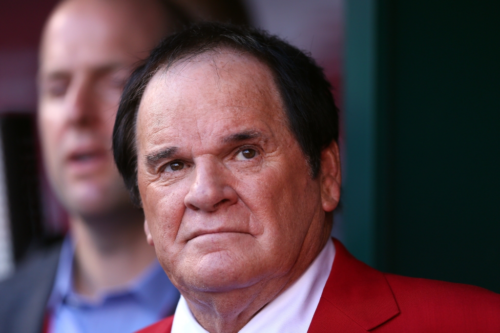 CINCINNATI OH- JULY 14 Former player and manager Pete Rose looks on prior to the 86th MLB All Star Game at the Great American Ball Park