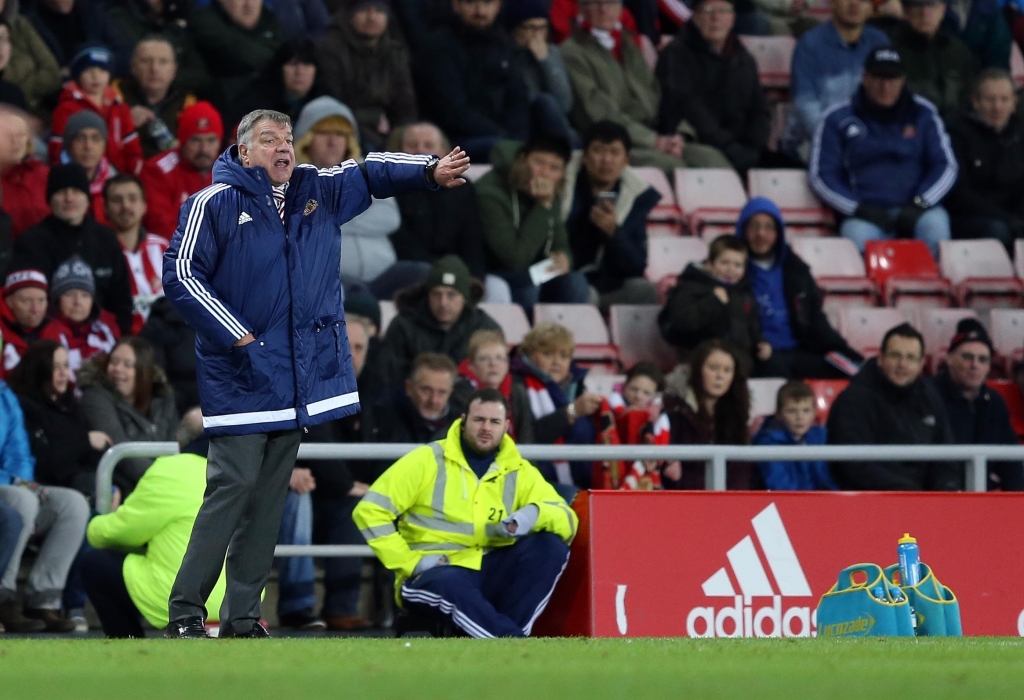 Frustrated Sam Allardyce