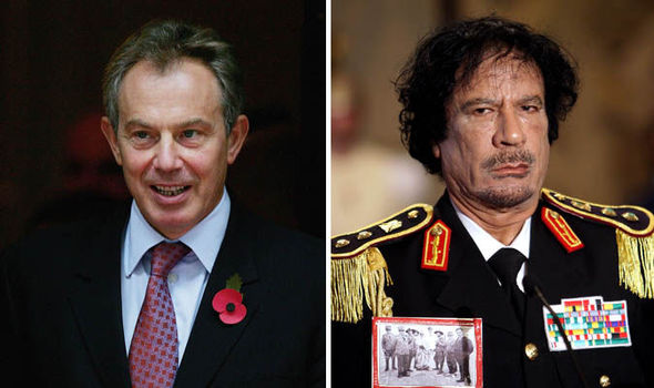 Tony Blair and Gaddafi