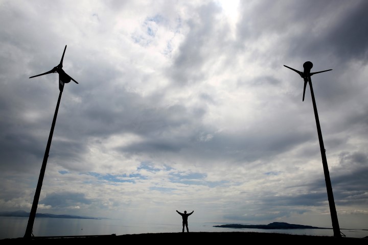 John Booth who was project director for the Eigg electric project poses for