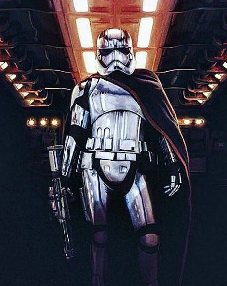 Gwendoline Christie is Captain Phasma in J.J. Abrams&#039'Star Wars Episode VII- The Force Awakens