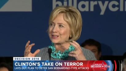 Clinton to talk anti-terrorism in state fighting recruiting