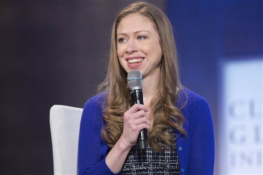 Chelsea Clinton co-chair of the Clinton Foundation speaks at the Clinton Global Initiative in New York. Clinton announced Dec. 21 she is expecting a second child in the summer of 2016. AP FILE