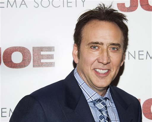 Nicolas Cage arrives for the'Joe premiere hosted by Lionsgate and The Cinema Society in New York. Cage has agreed to give back a national treasure from Mongolia. A publicist for the star of the'National Treasure adve