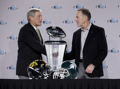 Michigan State-Iowa a blue collar matchup for Big Ten title