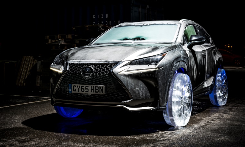 Lexus NX with ice wheels