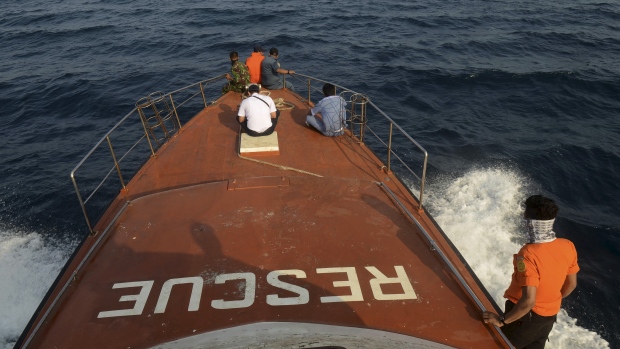 Indonesian boat carrying 122 people threatened by choppy waters