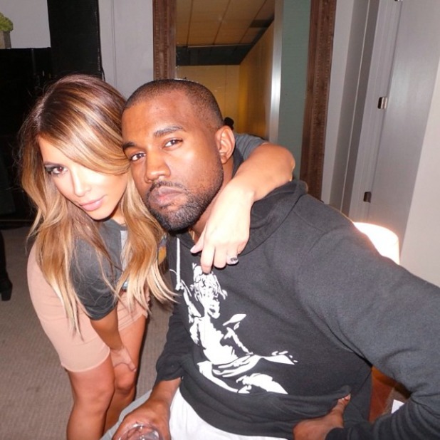 Kim Kardashian shares selfie with fiancé Kanye West with the message'Foreva eva, Saturday 30 November 2013