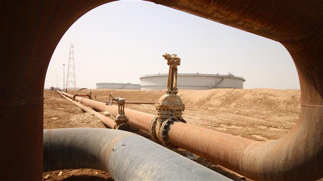 31 2015 shows a tank for oil at al Fao storage terminal located on the al Fao Peninsula south of the Iraqi province of Basra