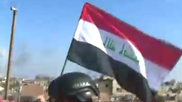 Iraqi flag Ramadi