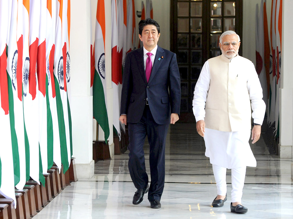 The memoranda were signed during an official visit to India by Japanese Prime Minister Shinzo Abe